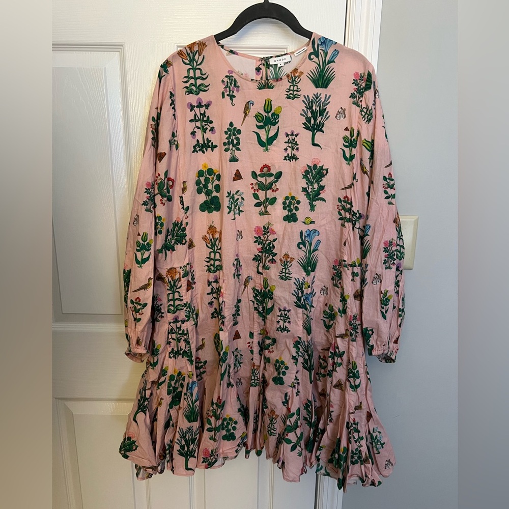 Rhode Ella Dress Ruffle Hem with waist tie